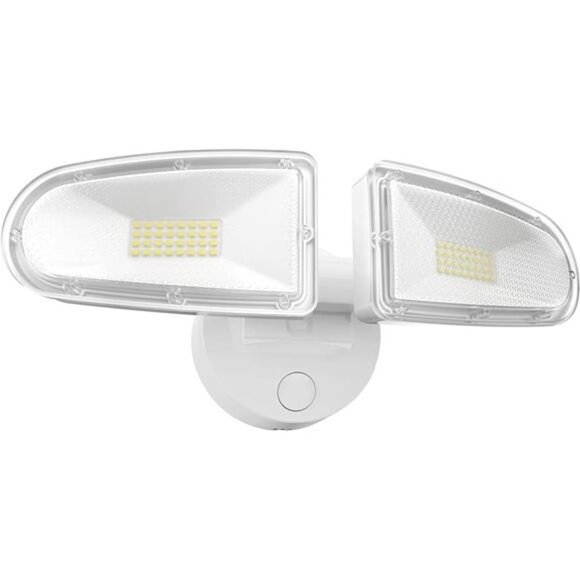 3700LM Flood Light, 32W LED Security Lights Outdoor, 2 Head Motion Design - Picture 3 of 5